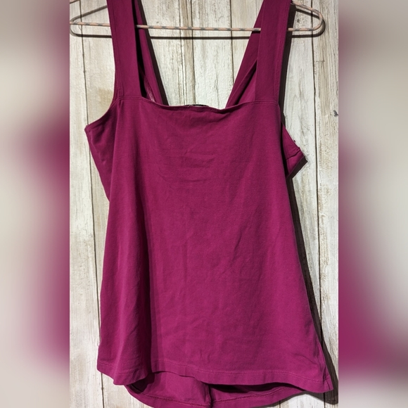 Kenneth Cole new York size medium. Purple plum color. Front knot tie tank top - Picture 2 of 5